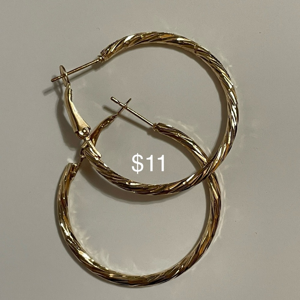 Elegant Gold Hoop Earrings